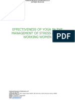 Effectiveness of Yoga in The Management of Stress Among Working Women (WWW - Writekraft.com)