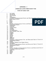 Appendix - I List of Scheduled Castes Throughout The State of Tamil Nadu
