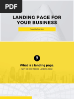 Landing Page Design Presentation by Peter Morz