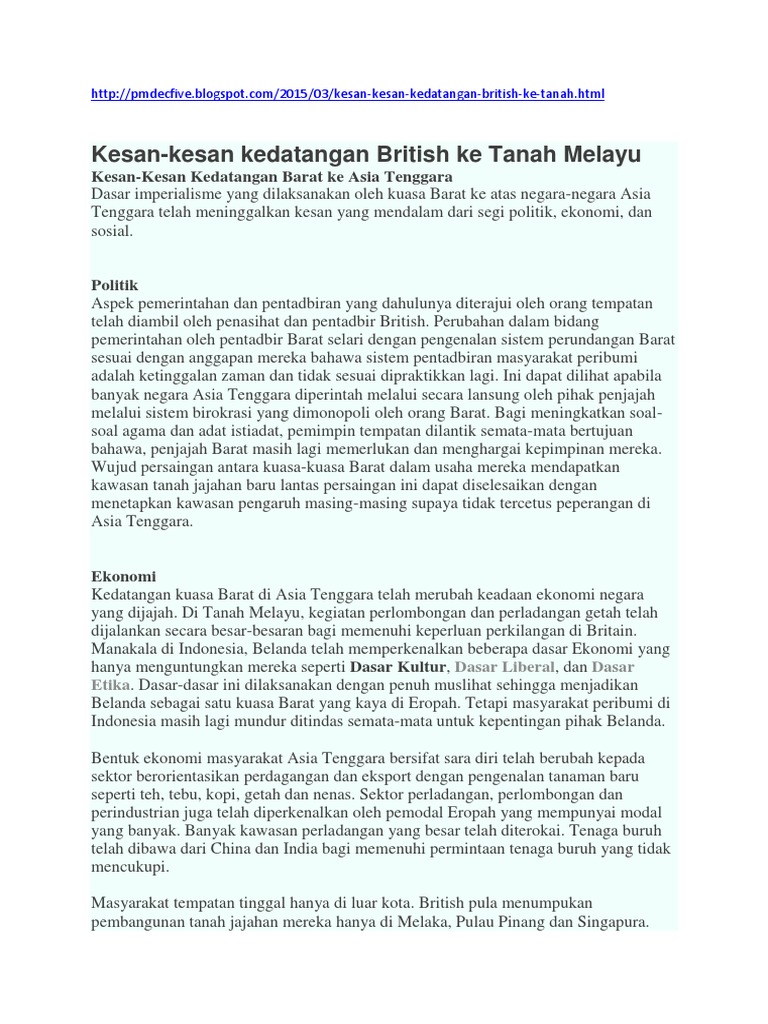 Kesan British Datang Pdf