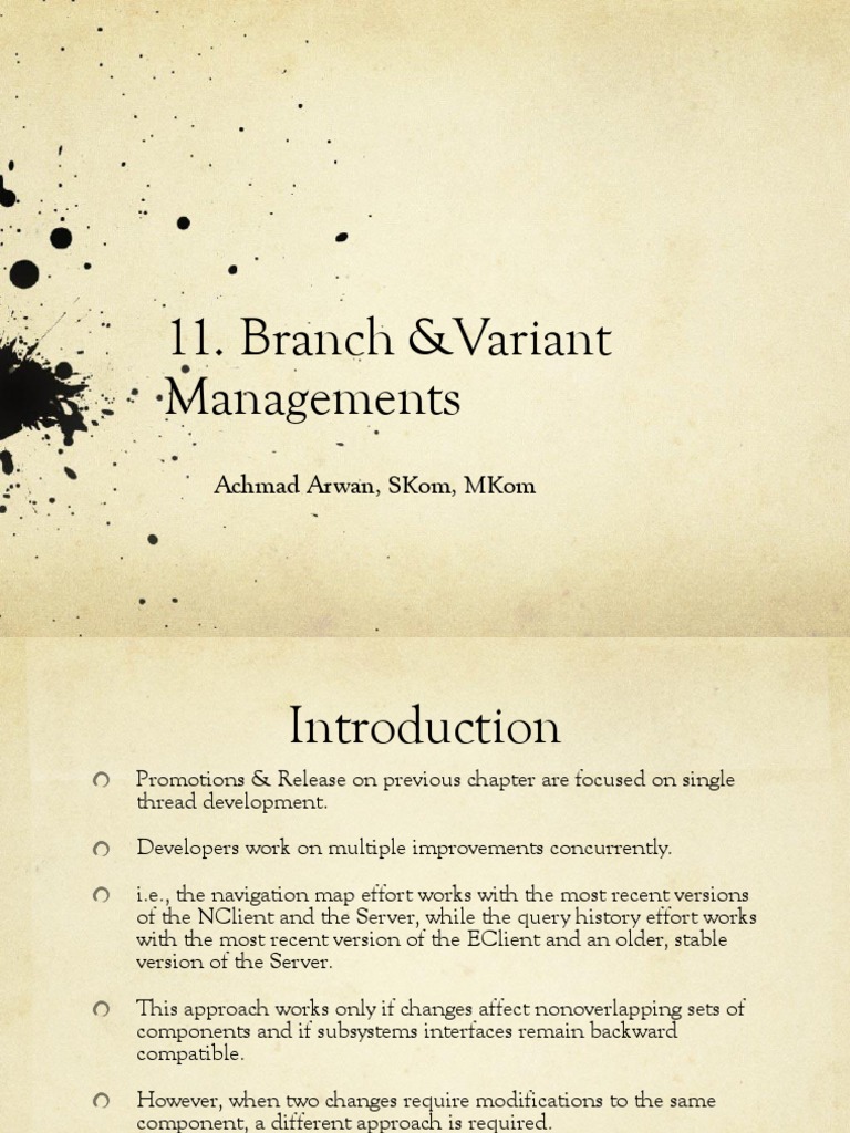 Branch and Variant Management Strategies | PDF | Cross Platform ...