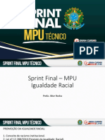Sprint Final MPU Igualdade Racial AliceRocha