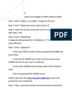 APEX 5 Installation Steps