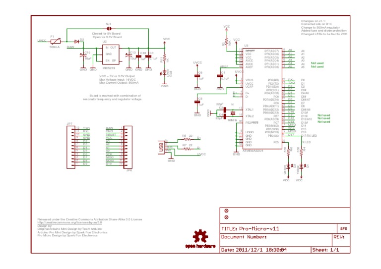 Arduino Pro Micro Schematic Overview | PDF | Chess | Business