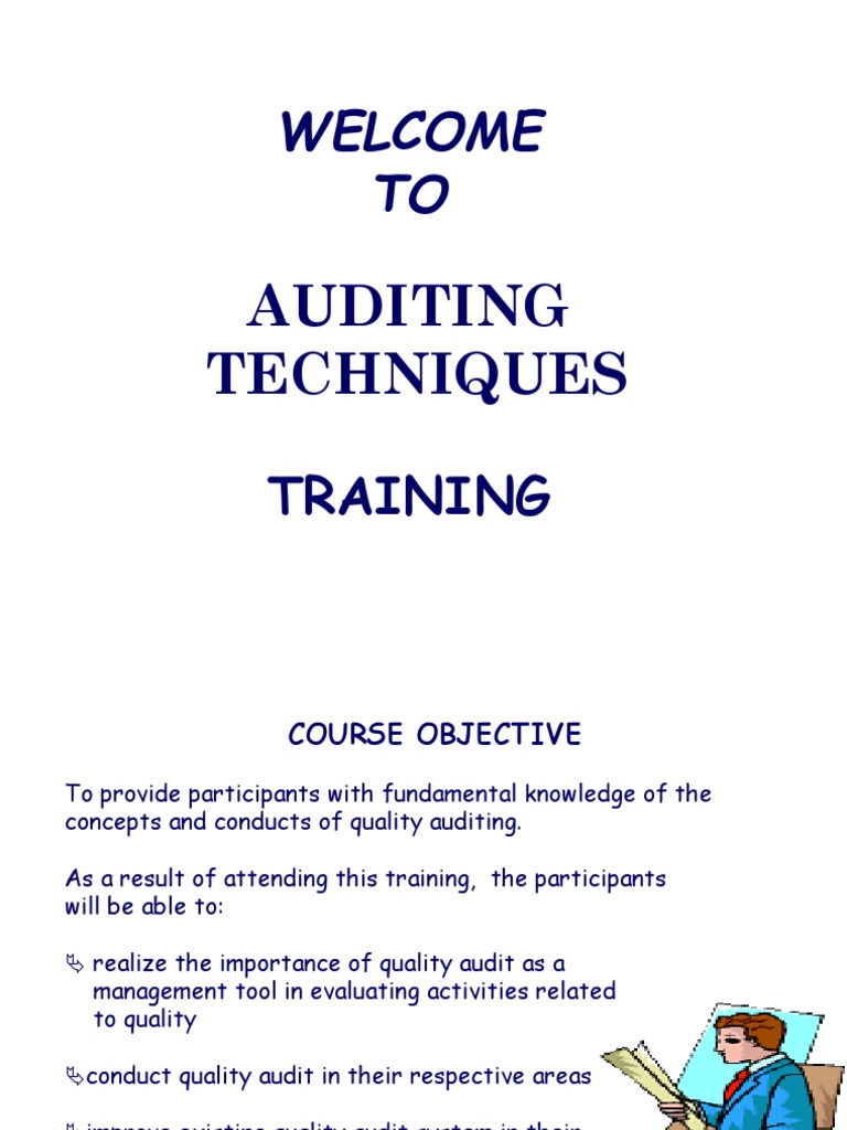 Quality Auditing Techniques Overview | PDF | Quality Management System ...