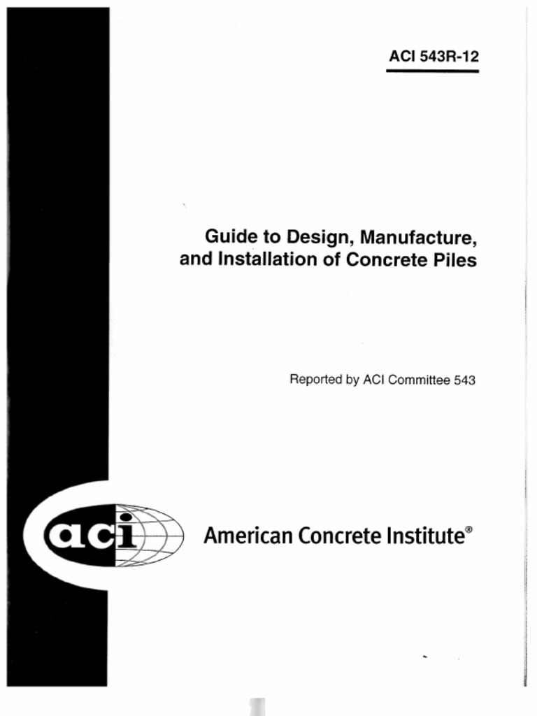 Aci 543 R12 Guide To Design Manufacture and Installation of Concrete ...