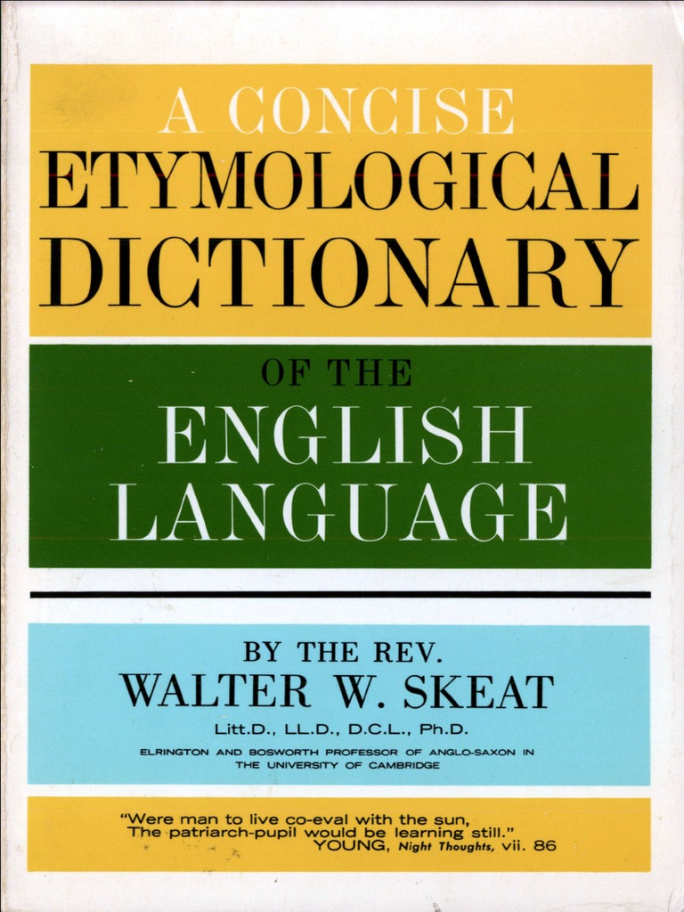 Concise Etymological Dictionary PDF | PDF | English Language | Symbols