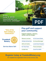 Trumbull Rotary 2019 Golf Flyer