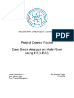 Project Course Report Dam Break Analysis On Mahi River Using HEC-RAS