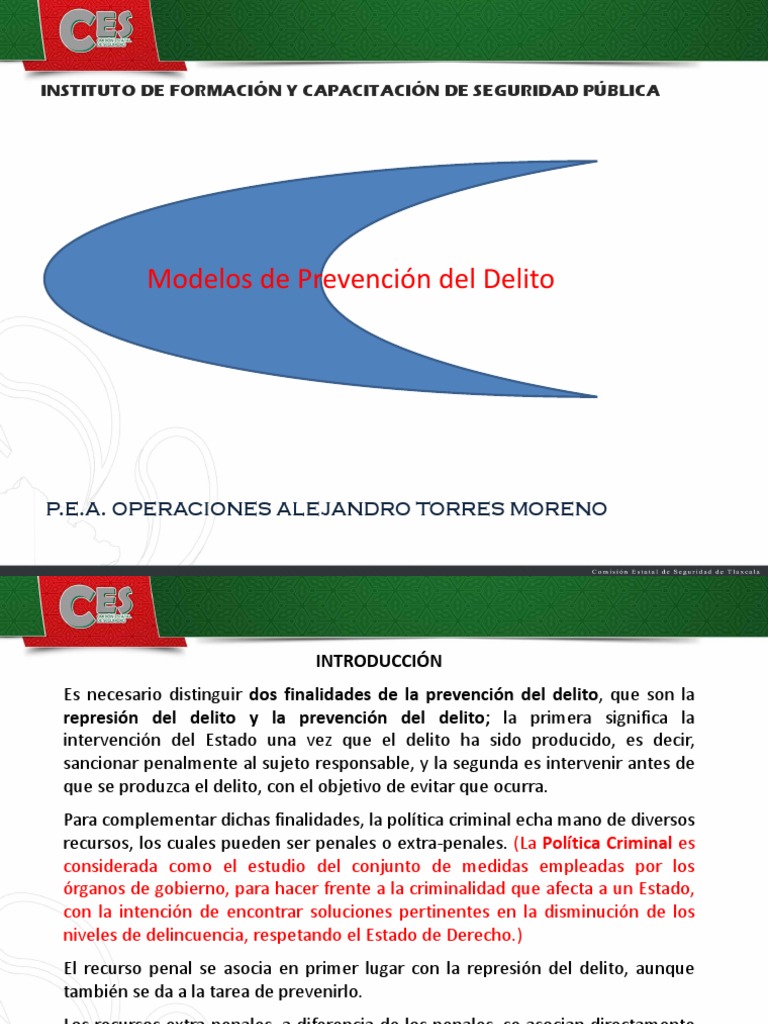 1.3.modelos de Prevención Del Delito | PDF | Derecho penal ...