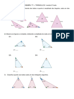 Ficha de Trabalho 11 - Rever Triângulos PDF