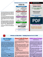 Division On Education - Training Courses For A.Y. 2018