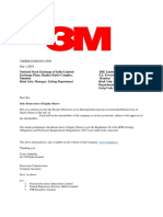 3M/BM/12/SE/2018-2019 July 1,2018: Sub: Bonus Issue of Equity Shares