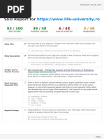 Seositecheckup Report 