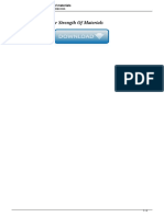 Solution of GH Ryder Strength of Materials