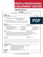 Resume Template Master