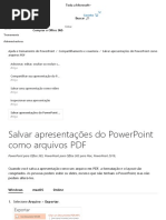Salvar Apresentações Do PowerPoint Como Arquivos PDF - Suporte Do Office