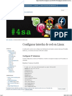 Conf Red Linux
