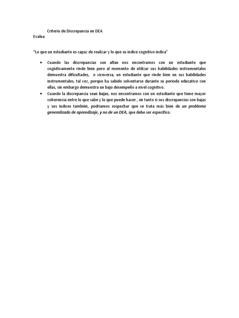 Criterio de Discrepancia en DEA | PDF