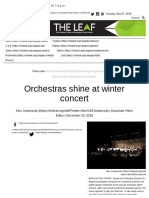 Orchestras Shine at Winter Concert: Editor - December 10, 2018