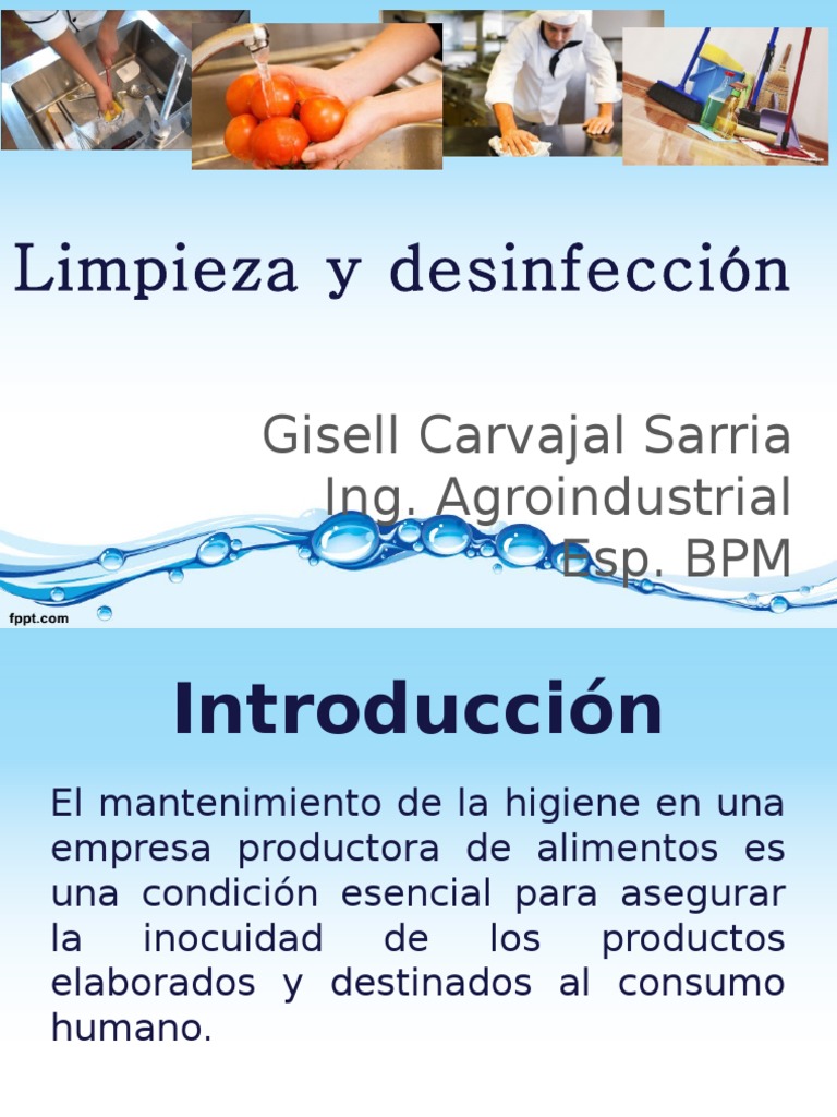 Manual de Limpieza y Desinfección | PDF | Detergente | Desinfectante