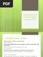 Sending Mail & Geo Tagging Using Python