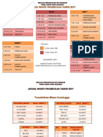 Jadual Waktu Pra SK Ulu Lemanak