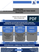 Jumpa Pers Sistem Seleksi Masuk PTN 2019 PDF