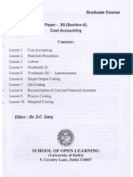 Cost Accounting B.com Part-3