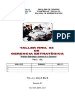 III Taller de Gerencia Estrategica