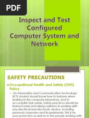 Inspect And Test Configured Occupational Safety And Health Safety