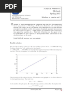 MA2501 Numerical Methods Spring 2015: Solutions To Exercise Set 3