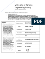 University of Toronto Engineering Society: Ankita Khanda