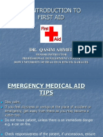 FIRST AID by Dr. Qasim Ahmed