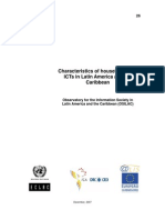 Characteristics of Households With Icts in Latin America and The Caribbean