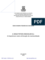 Édis E. T. de Carvalho - A Arquitetura Neocolonial (2002, Dissertação)