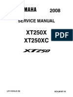 Yamaha XT 250 Service Manual PDF