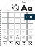 Roll and Write - Alphabet PDF
