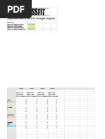 Blank Wendler 531 Strength Program Excel