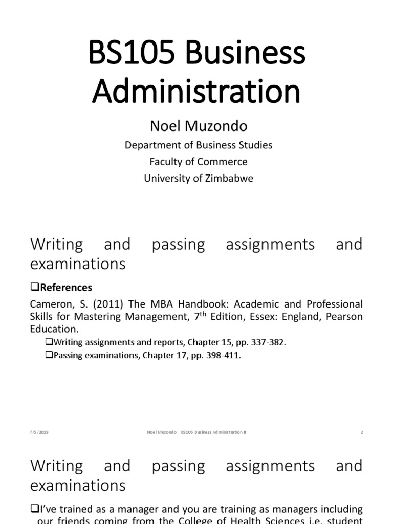 Business Administration Course Guide | PDF | Leadership | Behavior ...