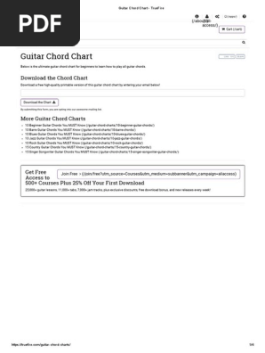Guitar Chord Chart - TrueFire
