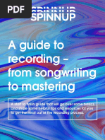 Spinnup Guide To Recording