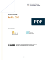 Universidad de Alicante - Estilo CSE (8va Ed.) (2014)
