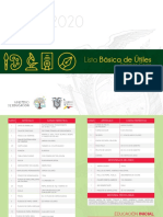 Lista de Utiles Escolares Costa 2019 2020 PDF