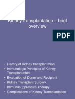 Kidney Transplantation Brief Overview