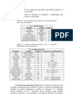 Apostila Física FAP 1 - Tabela1 SI Unidades Básicas e Derivadas