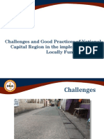 Challenges and Good Practices of National Capital Region in The Implementation of Locally Funded Projects