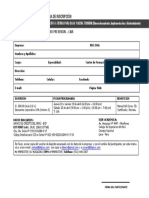 Ficha de Inscripción - Puesta A Tierra para Baja y Media Tensión (DIM)