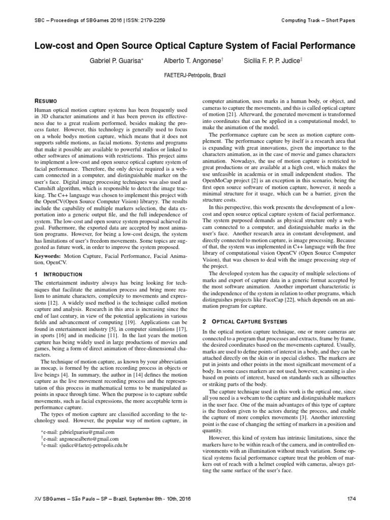 Low Cost Mocap | PDF | Areas Of Computer Science | Digital Technology