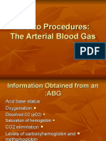 Intro To Procedures: The Arterial Blood Gas